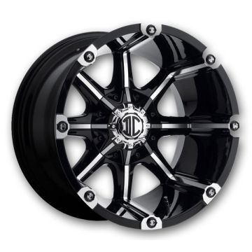 2 Crave Wheels NX3 20x9 Gloss Black Machine Face  0mm 130.8mm