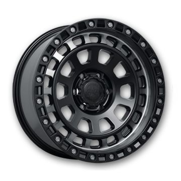 American Outlaw Wheels Maverick 20x9 Satin Black 6x139.7 -10mm 106.2mm