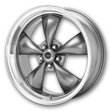 American Racing Wheels Torq Thrust M 17x9 Anthracite Machined Lip 5x114.3 +24mm 72.6mm