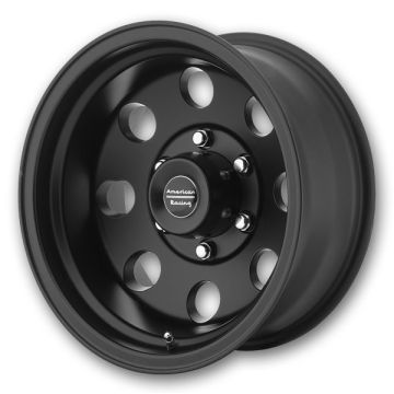 American Racing Wheels Baja 15x10 Satin Black 6x139.7 -43mm 108mm