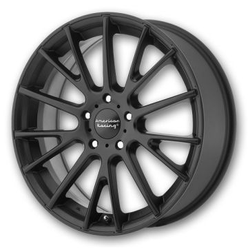 American Racing Wheels AR904 17x7 Satin Black 5x114.3 +40mm 72.6mm