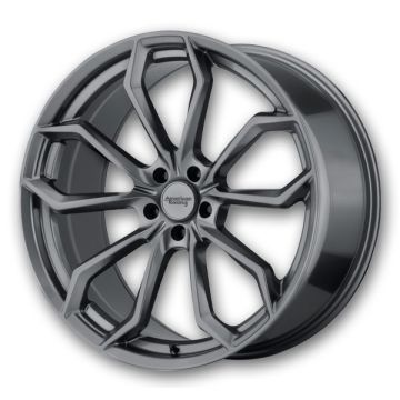 American Racing Wheels Splitter 22x10.5 Graphite 5x115 +25mm 72.6mm