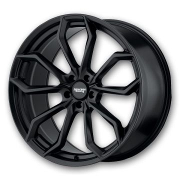 American Racing Wheels Splitter 22x10.5 Satin Black 5x115 +25mm 72.6mm