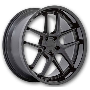 American Racing Wheels AR942 20x11 Matte Black With Gloss Black Lip 5x115 -6mm 71.5mm