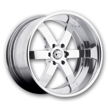 American Racing Forged Wheels VF496 2 Piece Forged 17x7 Polished  +0mm 72.56mm