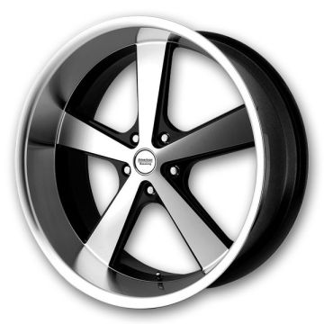 American Racing Wheels Nova 22x11 Gloss Black Machined 5x127 +18mm 78.3mm