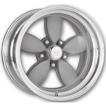 American Racing Wheels Classic 200S 2 Piece 17x7 Silver Center Polished Barrel 5x120 -13mm 83.06mm