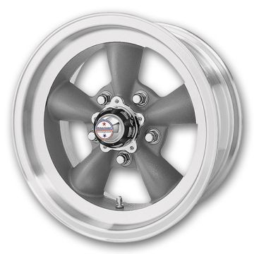 American Racing Wheels Torq Thrust D 15x10 Torq Thrust Gray Machined Lip 5x127 -44mm 83.06mm