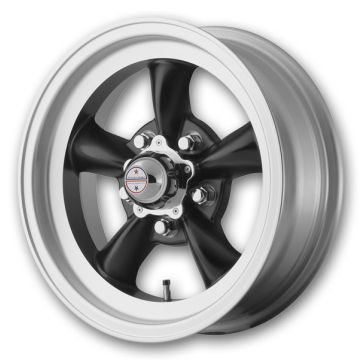 American Racing Wheels Torq Thrust D 15x10 Satin Black Machined Lip 5x120 -44mm 83.06mm