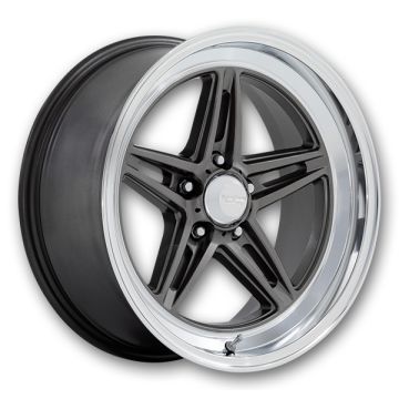American Racing Wheels Groove     18x8 Anthracite With Diamond Cut Lip 5x120 0mm 72.56mm