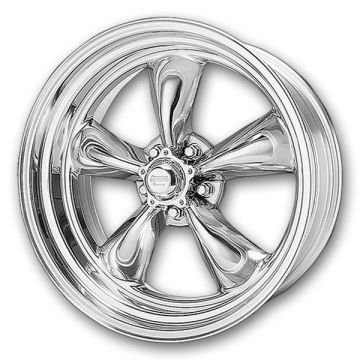 American Racing Wheels Torq Thrust II 1 PC 17x8 Polished 5x127 -11mm 83.06mm