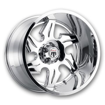 American Truxx Wheels AT-163 Ninja 20x12 Chrome 5x139.7 -44mm 87.1mm