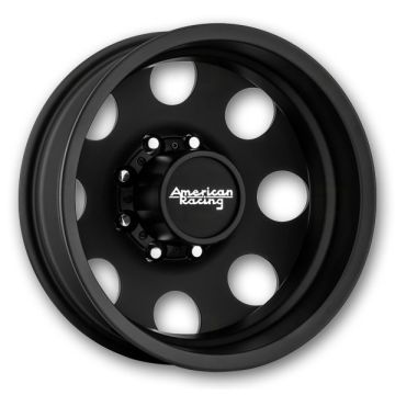 American Racing Wheels Baja Dually 16x6 Satin Black - Rear 8x165.1 -134mm 125.5mm
