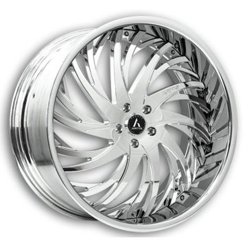 Lexani Wheels Decatur 24x10 Full Chrome  +5mm 74.1mm