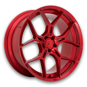 Asanti Black Label Wheels Monarch 22x9 Candy Red 5x120 +32mm 74.1mm