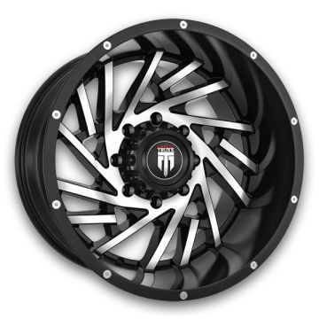 American Truxx Wheels AT-161 Web 20x12 Black Machined 5x150 -44mm 110.3mm