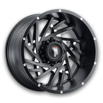 American Truxx Wheels AT-161 Web 20x12 Black Milled 8x170 -44mm 125.2mm