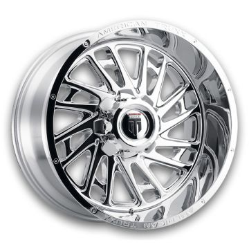 American Truxx Wheels AT-1905 Blade 24x14 Chrome 6x139.7 -76mm 106.1mm