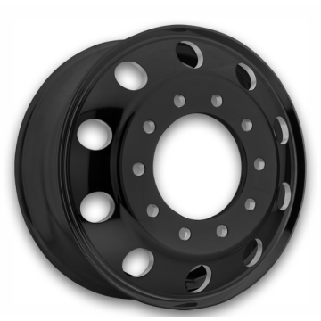 ATX Wheels AO200 Baja Lite Dually 22x8.25 Satin Blackout - Front 10x11.25 +147mm 221mm