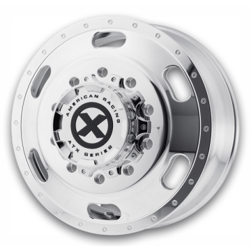 ATX Wheels AO402 Indy Dually 24x8.25 Polished - Front 10x11.25 +144mm 220.1mm