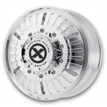 ATX Wheels AO403 Roulette Dually 22x8.25 Polished - Front 10x11.25 +144mm 220.1mm