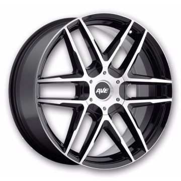 Avenue Wheels A613 17x7.5 Gloss Black Machined Face 5x114.3/5x120 40mm 74.1mm