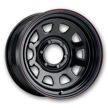 Allied Wheel Components Wheels 51 Daytona 15x7 Black 5x127 -6mm 3.3mm