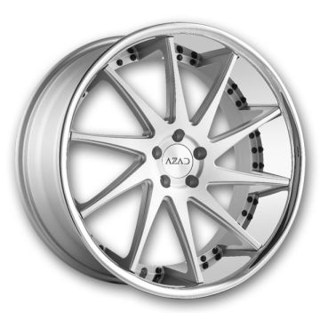 Azad Wheels AZ23 20x9 Brushed Face with SS Lip 5x114.3 +20mm 73.1mm