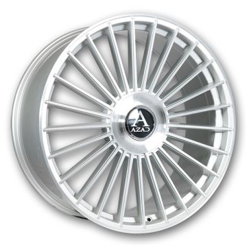 Azad Wheels AZ25 22x9 Brushed Silver 5x112/5x114.3 +35mm 73.1mm