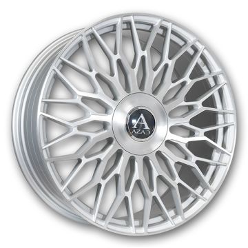 Azad Wheels AZ301 22x9 Brushed Silver 5x112/5x115 +18mm 73.1mm
