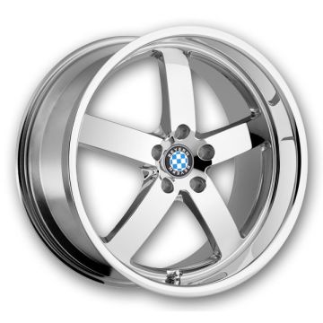 Beyern Wheels Rapp 18x9.5 Chrome 5x120 +15mm 72.6mm