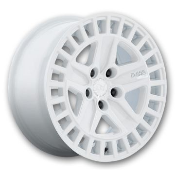 Black Rhino Wheels Alston 20x8.5 Gloss White 5x114.3 +25mm 72.56mm