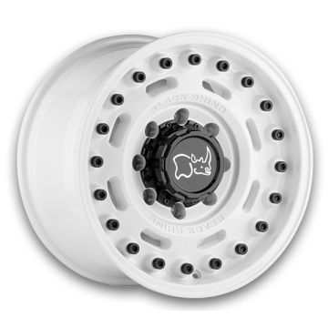 Black Rhino Wheels Axle 20x9.5 Gloss White 5x127 -18mm 71.5mm