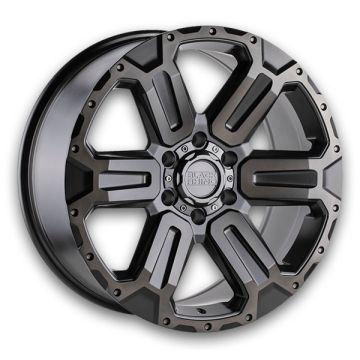 Black Rhino Wheels Wanaka 20x9 Matte Gunmetal w/ Brushed Face & Gunmetal Tint 6x114.3 +35mm 76.1mm