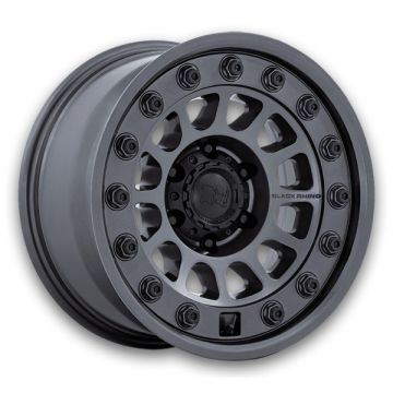 Black Rhino Wheels Outback 17x8 Matte Gunmetal 6x130 32mm 84.1mm