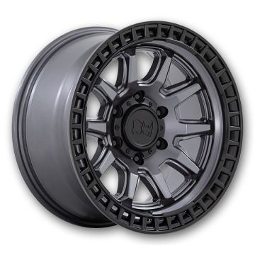 Black Rhino Wheels Calico 20x9 Matte Gunmetal With Matte Black Lip 6x139.7 +0mm 106.1mm