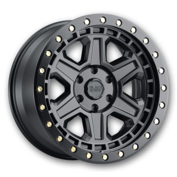 Black Rhino Wheels Reno 20x9.5 Matte Black w/ Brass Bolts 5x127 -18mm 71.5mm