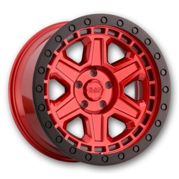 Black Rhino Wheels Reno 17x9 Candy Red w/ Black Ring & Bolts 5x127 +0mm 71.6mm