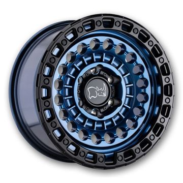 Black Rhino Wheels Sentinel 17x8.5 Cobalt Blue w/ Black Ring 6x139.7 -10mm 112.1mm