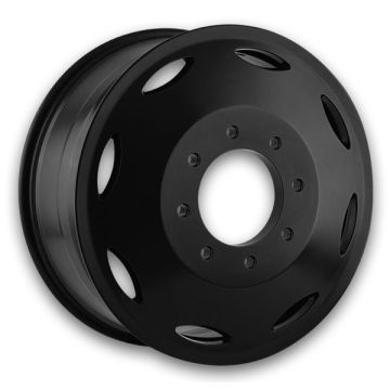 Cali Off-Road Wheels 9110 Summit Dually 22x8.25 Gloss Black and Milled - Front 8x165.1 +100mm 116.7mm