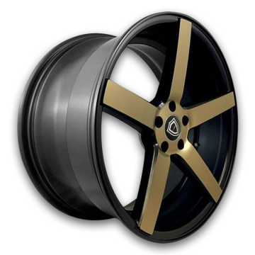 Capri Wheels C5288 22x9.5 Bronze Face/Black 5x115 +15mm 73.1mm