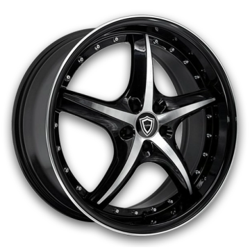 Capri Wheels C7023 22x11 Black Machine 5x114.3 +38mm 73.1mm