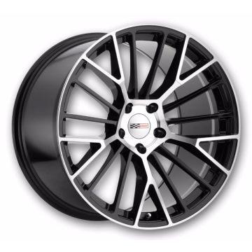 Cray Wheels Astoria 18x9.5 Gloss Black w/ Mirror Cut Face 5x120 +56mm 70.3mm