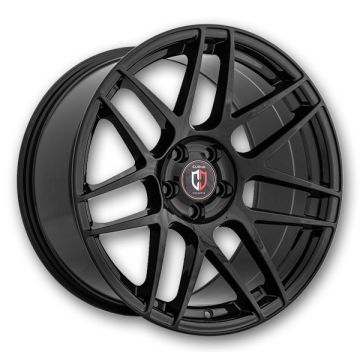 Curva Wheels C300 22x9 Gloss Black 5x130 +42mm 71.5mm