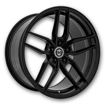 Curva Wheels CFF25 18x8.5 Gloss Black 5x114.3 +35mm 73.1mm