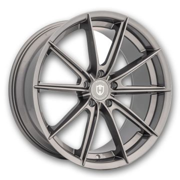 Curva Wheels CFF46 18x8.5 Gunmetal 5x114.3 +35mm 73.1mm