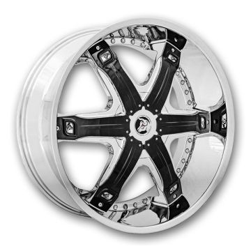 Diablo Wheels Fury 28x10 Chrome  +30mm 78.1mm