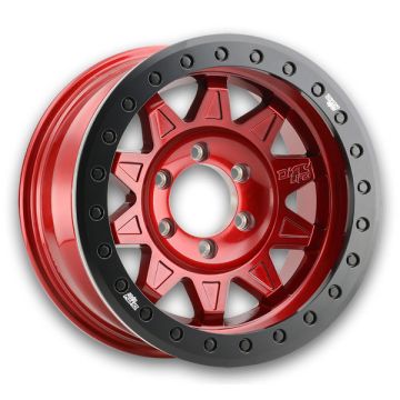 Dirty Life Wheels 9302 Roadkill Racing 17x9 Candy Red w/ Black Ring 6x135 -14mm 87mm