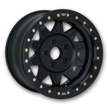 Dirty Life Wheels 9302 Roadkill Racing 15x7 Matte Black/Black Beadlock 4x156 13mm 131.1mm
