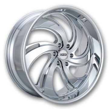 DNK Street Wheels 702 22x9.5 Chrome 6x139.7 +25mm 87.1mm